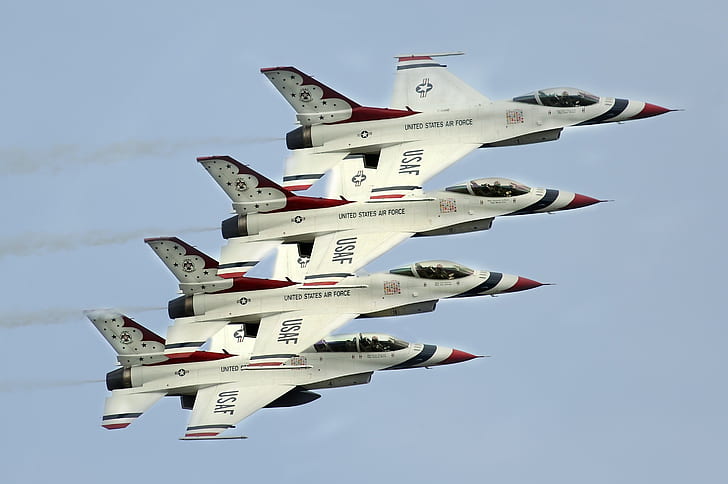 F-16, USAF, Thunderbirds, Aerobatic team