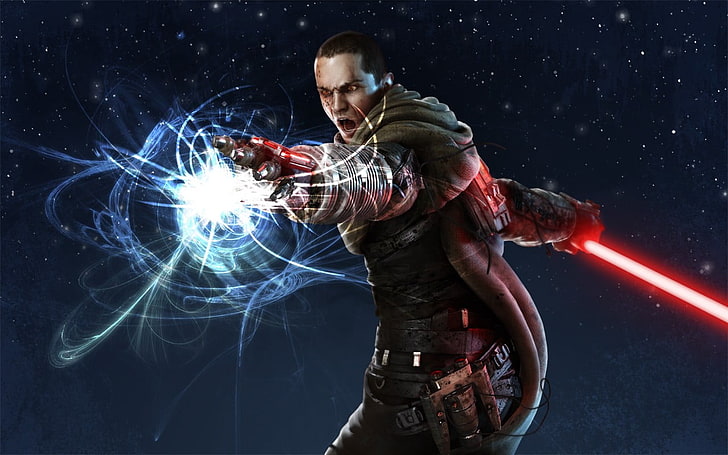 male character wallpaper, video games, Star Wars: The Force Unleashed, HD wallpaper
