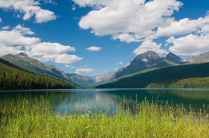 landscape photography of lake, nature, Canada, mountains, beauty in nature, HD wallpaper