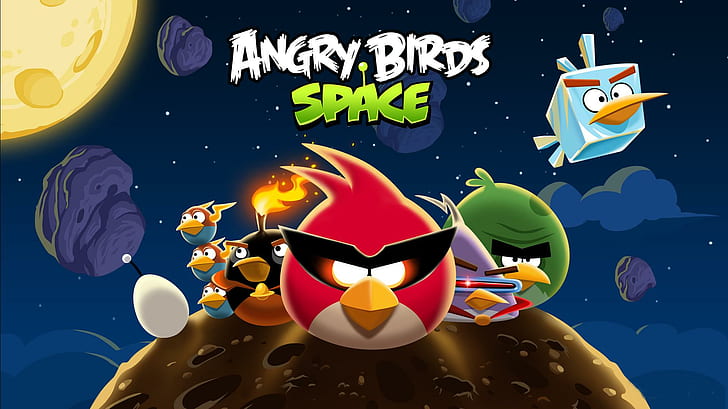 Wallpaper HD: Angry Birds Space Hd, bagus, rovio, android, iphone, seluler, burung abgry | Wallpaper Suar