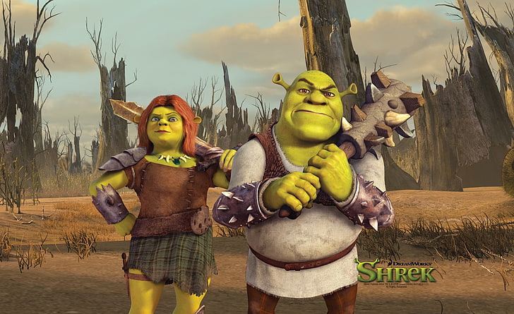 Shrek And Fiona, Shrek The Final Chapter, Shrek movie poster, HD wallpaper