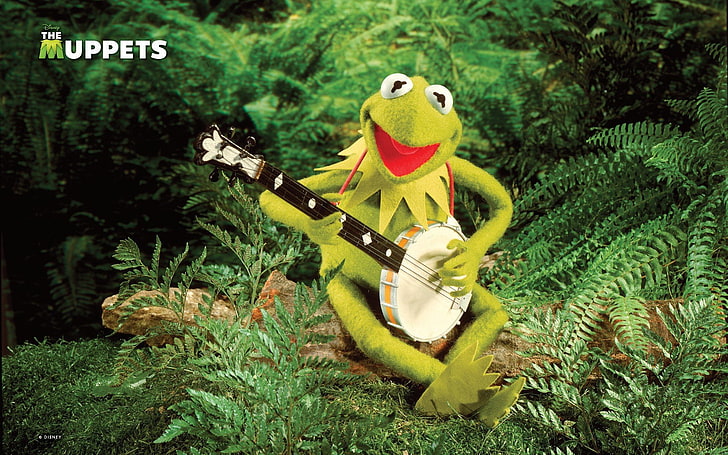 banjo, frog, frogs, green, henson, jim, kermit