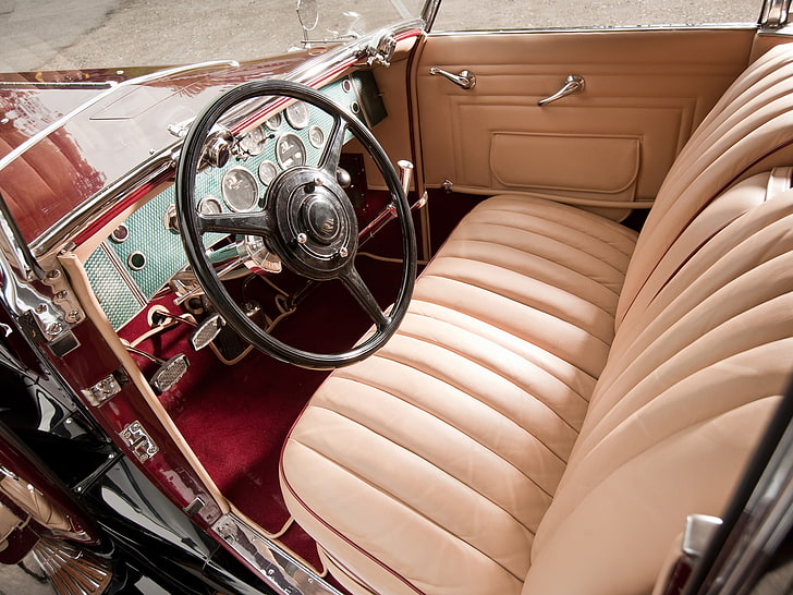 1930, 288 2307, berline, convertible, duesenberg, interior, HD wallpaper