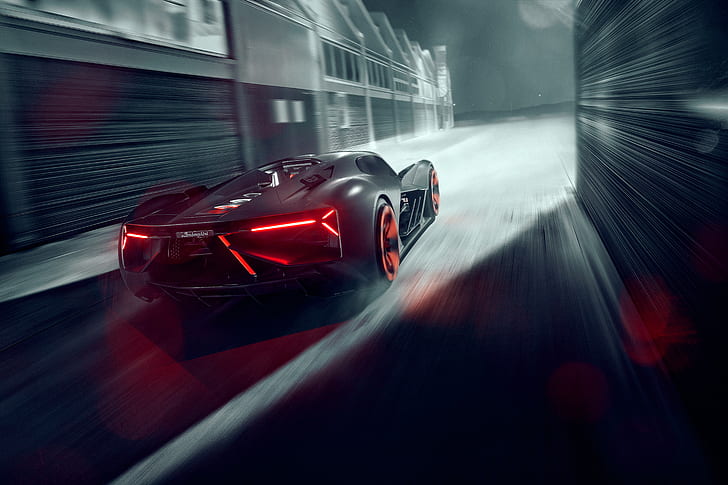 Lamborghini Terzo Millennio, 2019, 5K, HD wallpaper