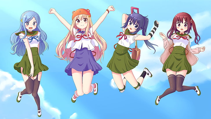 anime girls, Himouto! Umaru-chan, Doma Umaru, Nana Ebina, crossover, HD wallpaper