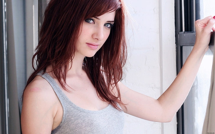 redhead, women, eyes, Susan Coffey, model, young adult, one person