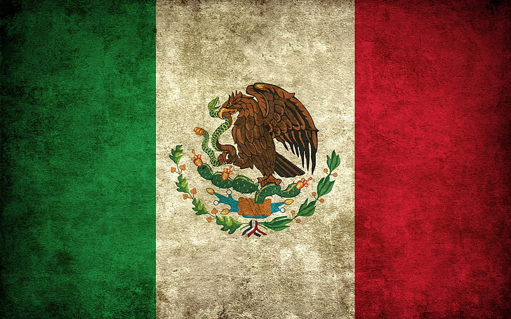 Mexico flag, art and craft, creativity, wall - building feature
