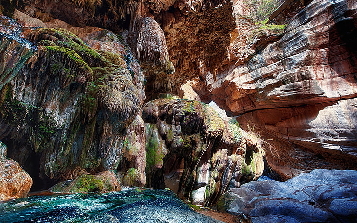 Armenia Karst geomorphological cavern close-up, rock, rock - object