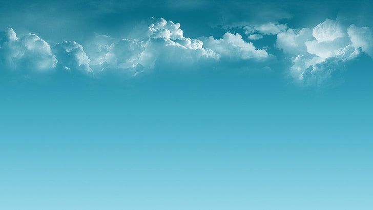 sky ipad  retina, cloud - sky, blue, cloudscape, backgrounds, HD wallpaper