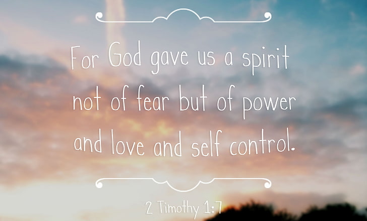 2 Timothy 17 WEB Mobile Phone Wallpaper  For God didnt give us a spirit  of fear but of