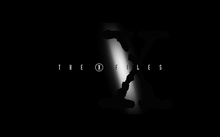HD wallpaper: The X Files wallpaper, The X-Files, logo, black, TV, indoors  | Wallpaper Flare