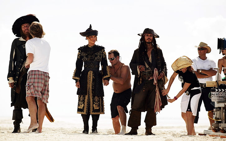 Pirates of the Caribbean movie still screenshot, movie sets, Johnny Depp, HD wallpaper