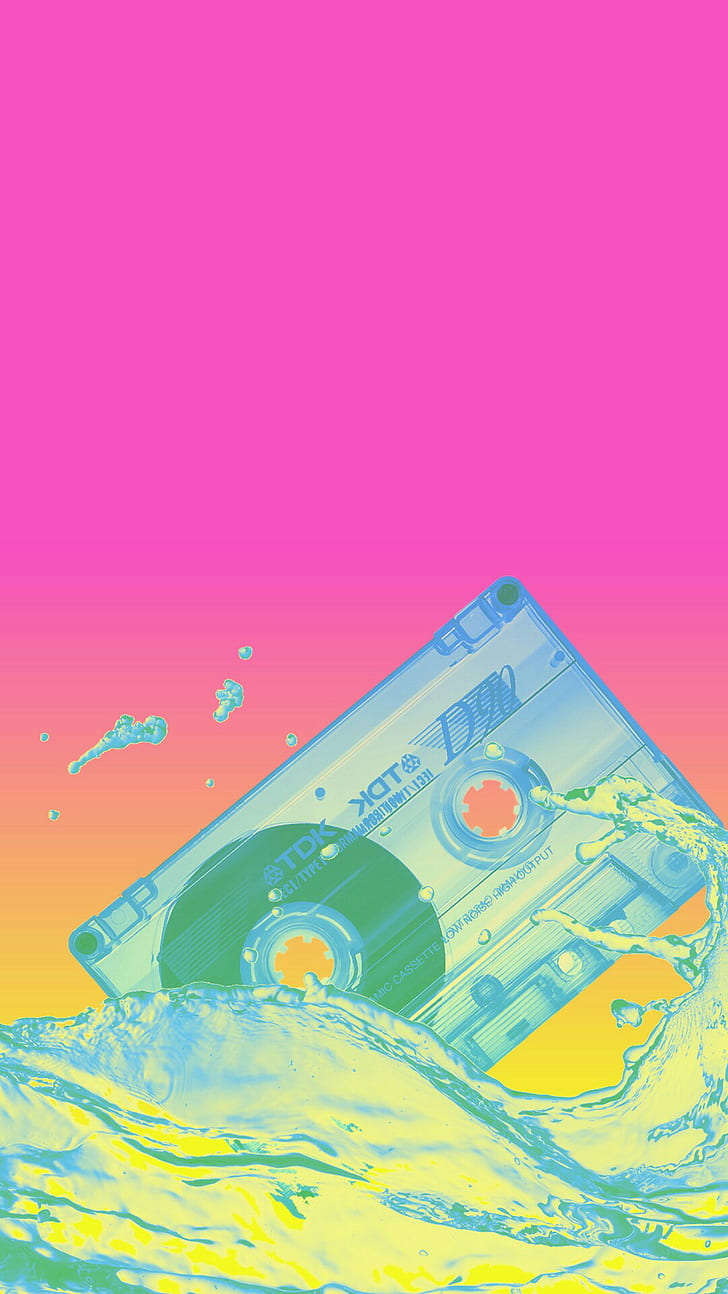 cassette, tape, vaporwave, HD wallpaper