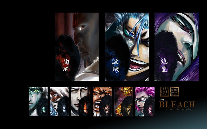 Bleach movie poster, Espada, Zommari Rureaux, Nnoitra Gilga, Grimmjow Jaegerjaquez, HD wallpaper