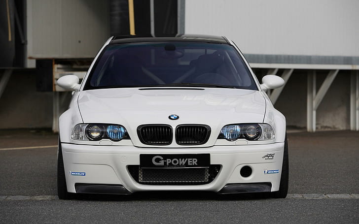 BMW M3 E46 White Front Tuning