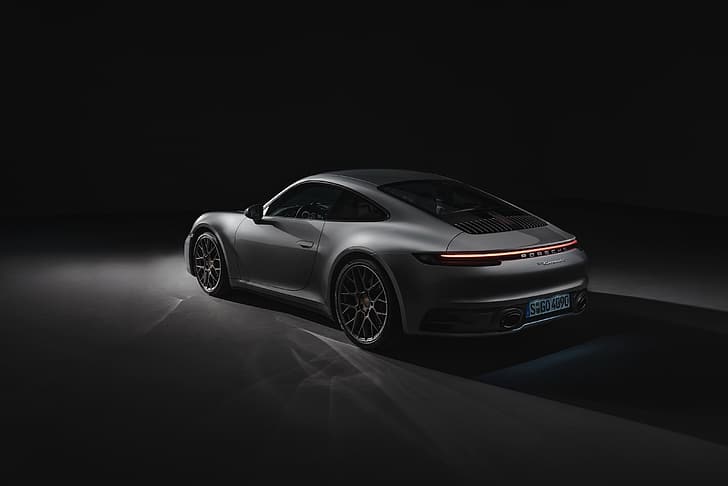 background, coupe, 911, Porsche, side, Carrera 4S, 992, 2019, HD wallpaper