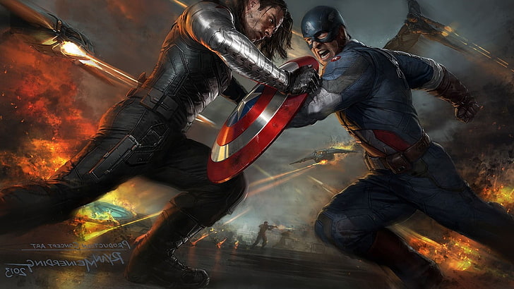 Bucky Barnes, Captain America, Captain America: The Winter Soldier, HD wallpaper