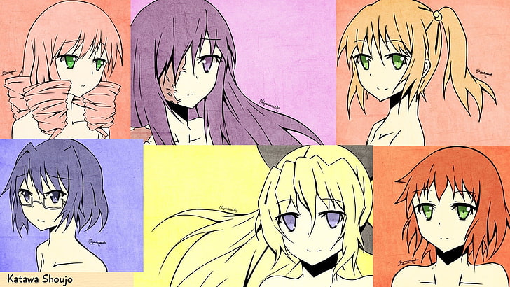 Katawa Shoujo, anime girls, Hanako Ikezawa, Shiina Mikado, Shizune Hakamichi, HD wallpaper