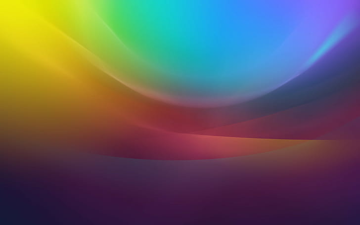 abstract, wavy lines, glowing, HD wallpaper