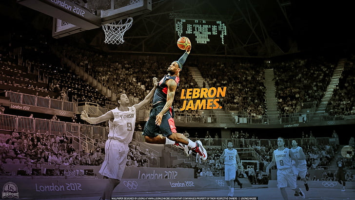 HD wallpaper: basketball, dunk, james, lebron, nba, player | Wallpaper Flare