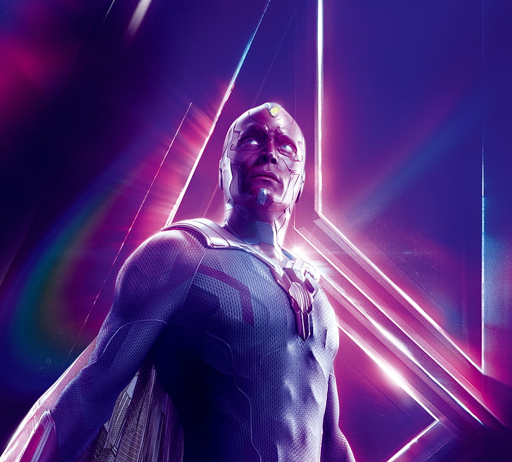 4K, Vision, Avengers: Infinity War, Paul Bettany, 5K, HD wallpaper