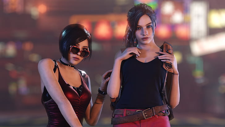 Claire Redfield, ada wong, Resident Evil 2, Resident Evil 2 Remake