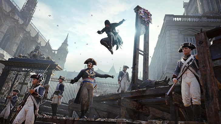 videogame digital wallpaper, Assassin's Creed, Assassin's Creed: Unity, HD wallpaper