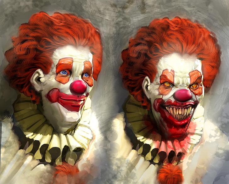 clown, king, stephen, HD wallpaper