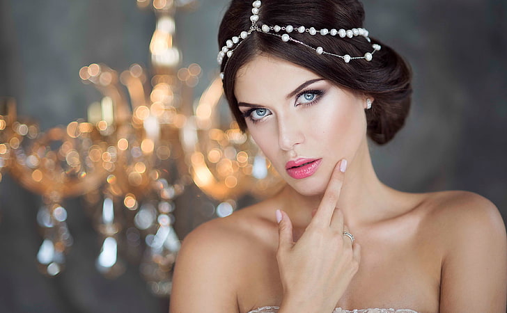 Beautiful Bride Makeup, Girls, Style, Woman, Amazing, Beauty, HD wallpaper