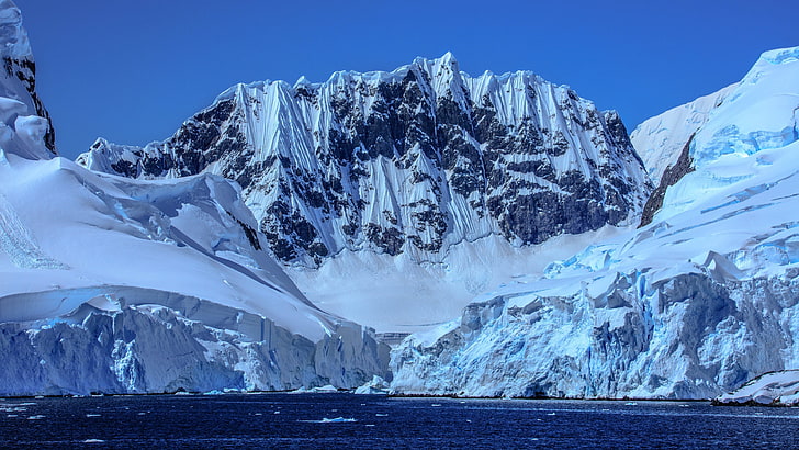 iceberg, glacial lake, arctic, arctic ocean, glacier, ice cap, HD wallpaper