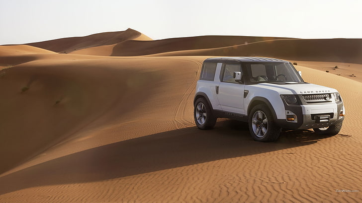 Land Rover DC100, concept cars, desert, dune, sand, mode of transportation, HD wallpaper