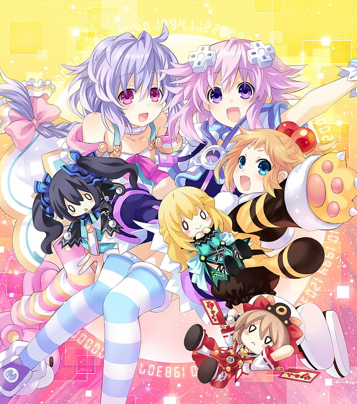 Anime Girls, Hyperdimension Neptunia, Neptune (Hyperdimension Neptunia), HD wallpaper