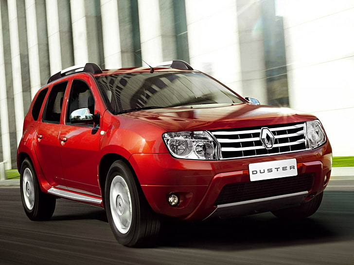 red Renault Duster SUV, auto, 2014, new, car, land Vehicle, transportation