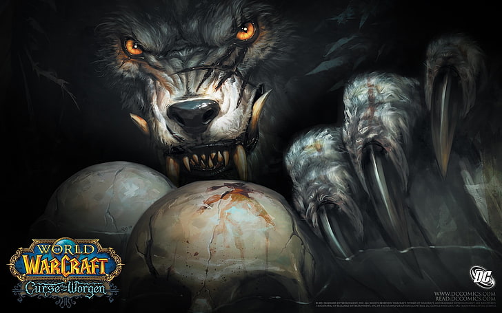 beast lichen wolf Video Games World of Warcraft HD Art, wow, HD wallpaper