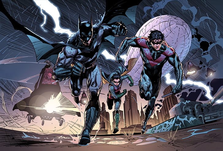 Batman Robin Nightwing DC Comics 4K Wallpaper 62382