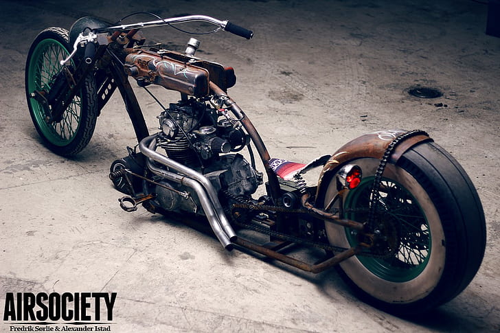 rat style, motorcycle