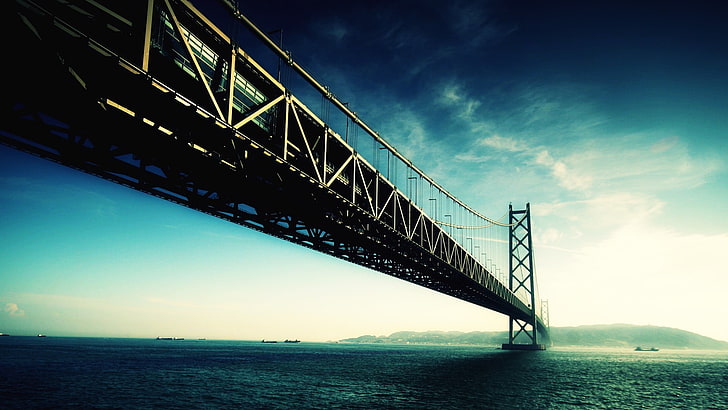 San Francisco-Oakland Bay Bridge, California, photography, sea, HD wallpaper