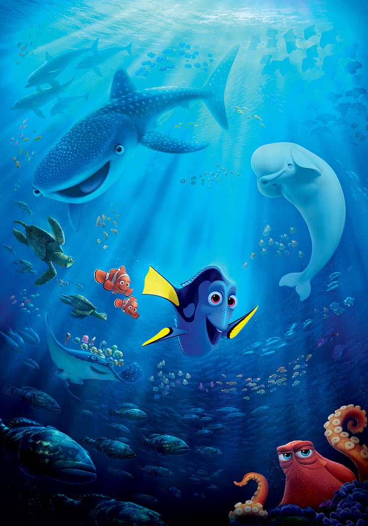 Dory from Finding Dory illustration, 2016 Movies, Animation, Pixar, HD wallpaper