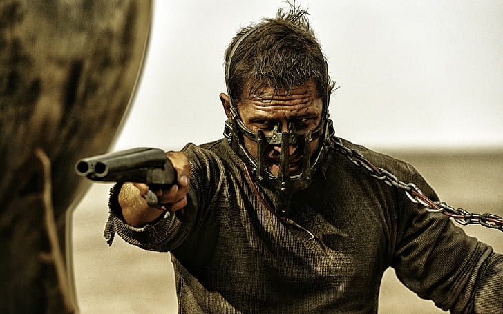 Mad Max: Fury Road, Tom Hardy, shotgun, HD wallpaper