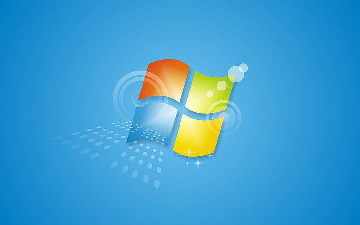 HD wallpaper: Windows 7 Alternate Blue, colored background, blue background  | Wallpaper Flare