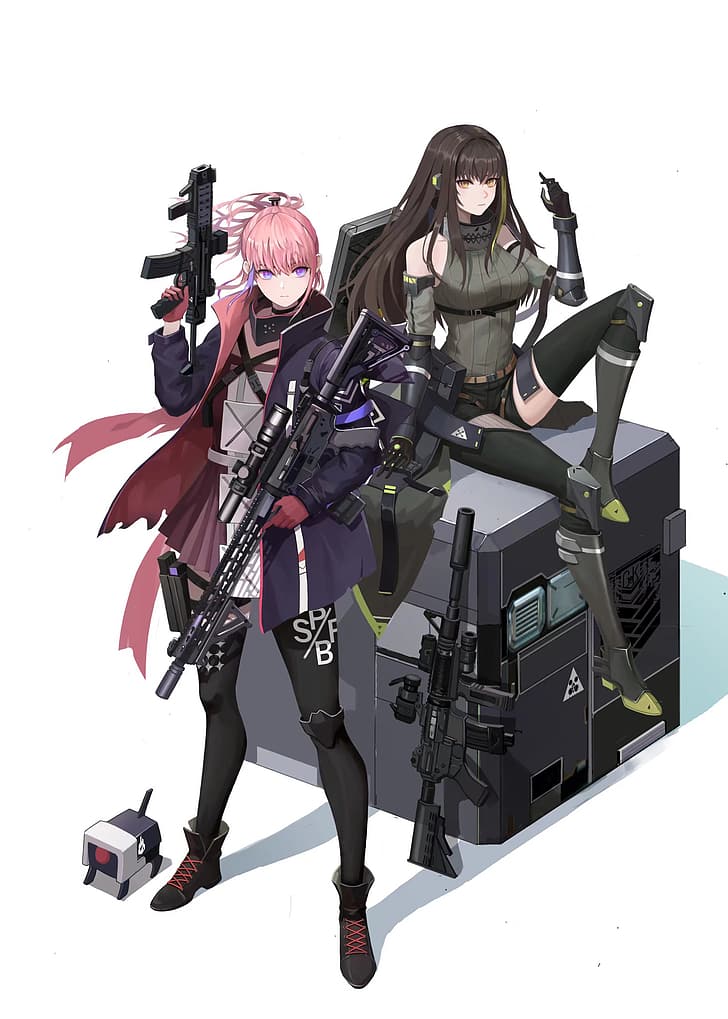 Girls Frontline, sketch (artist), anime, anime girls, Girl With Weapon