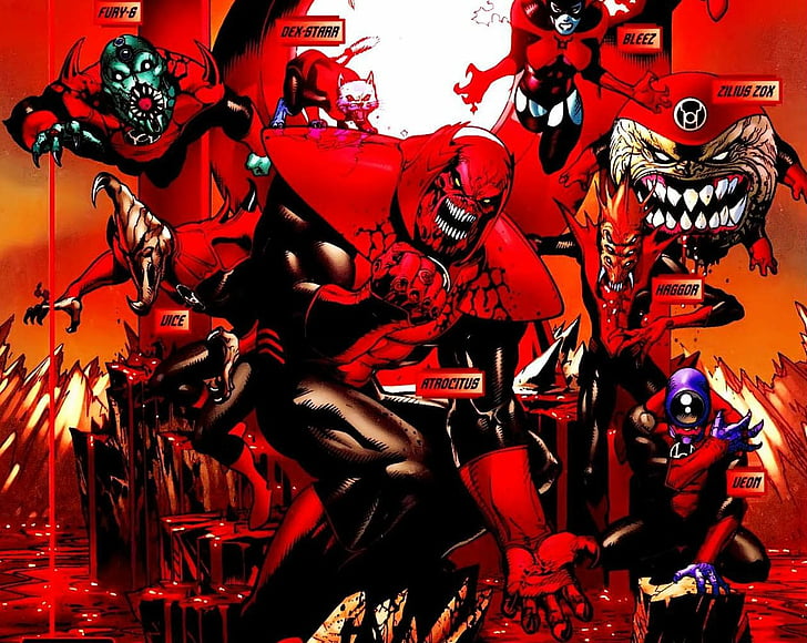 HD wallpaper: Comics, Red Lantern Corps | Wallpaper Flare