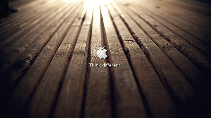 Apple logo wallpaper, wood, Apple Inc., wood - material, no people, HD wallpaper