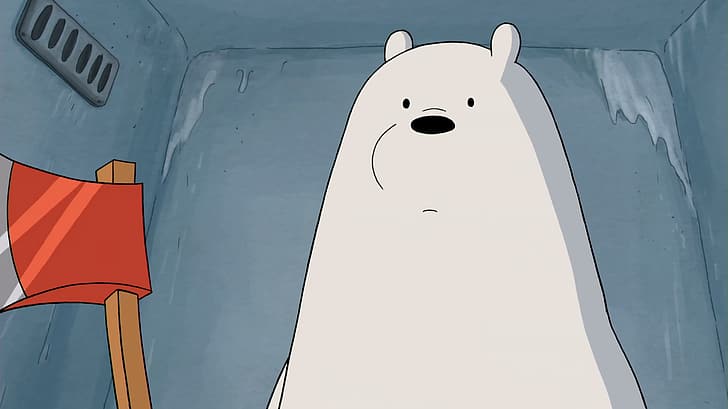Mr. Grizzly from Polar Bear Cafe, an anime consistingly entirely of animals  including a polar bear, grizzly bear and panda bear doing people things. :  r/bearsdoinghumanthings
