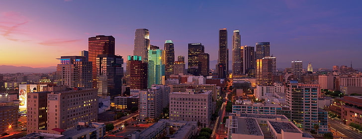 city establishments, the city, CA, USA, Los Angeles, California, HD wallpaper
