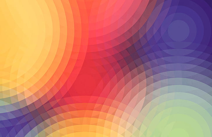Hd Wallpaper Nexus 7 4k Stock Circles Colorful Multicolor