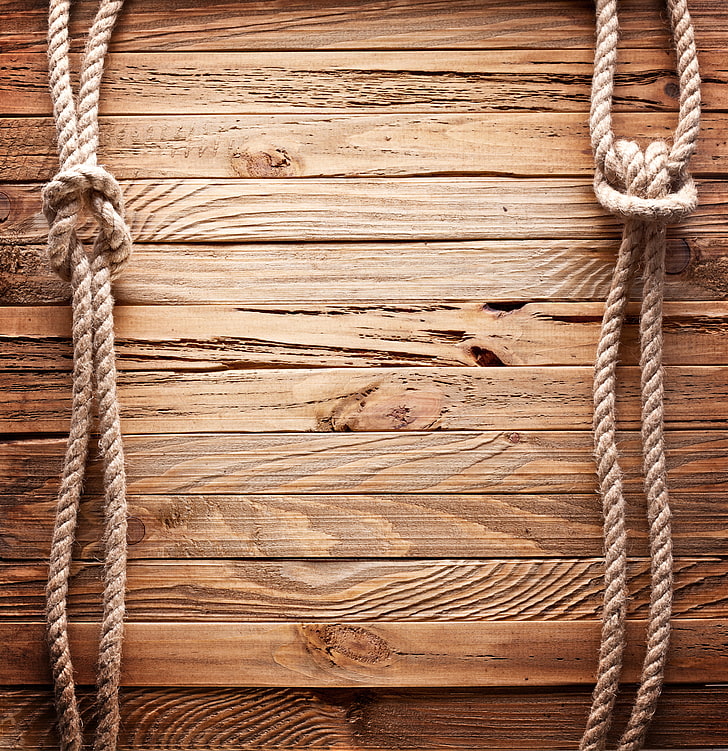 brown wood plank with manila ropes wallpaper, line, texture, fence, HD wallpaper