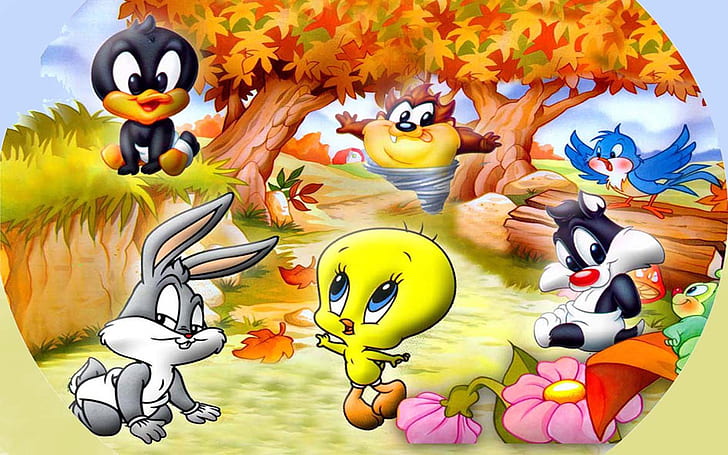HD wallpaper: Characters Looney Tunes Baby Tweety Daffy Duck Bugs Bunny Sylvester  The Cat And Tasmanian Devil Full Hd Wallpapers 1920×1200 | Wallpaper Flare
