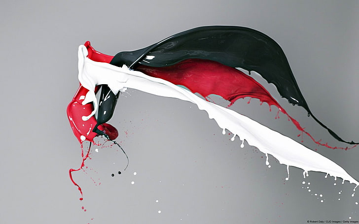HD wallpaper: Red white and black splash-Windows Theme Wallpaper, red and  white ink illustration | Wallpaper Flare