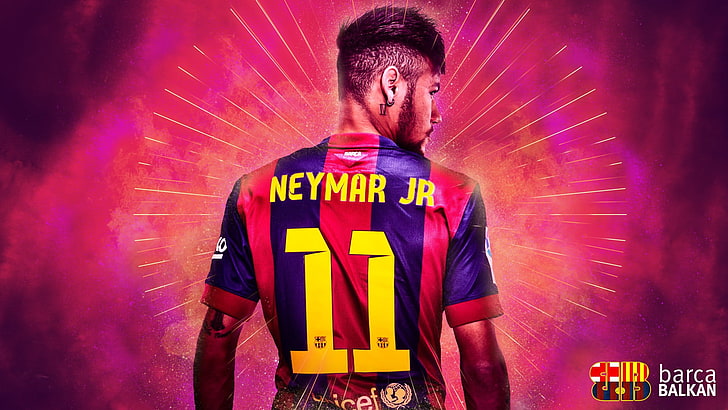 HD wallpaper: Neymar Jr jersey, Neymar JR., Barcelona, FC